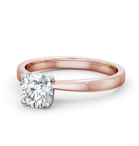 Inverie Round Diamond Engagement Ring Four Claw Tapered Band ENRD4_RWG_THUMB2 