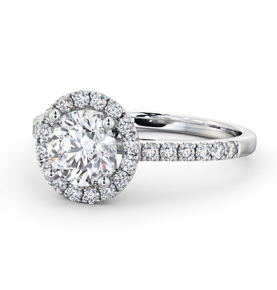 Halo Round Diamond Classic Engagement Ring Palladium ENRD54_WG_THUMB2 