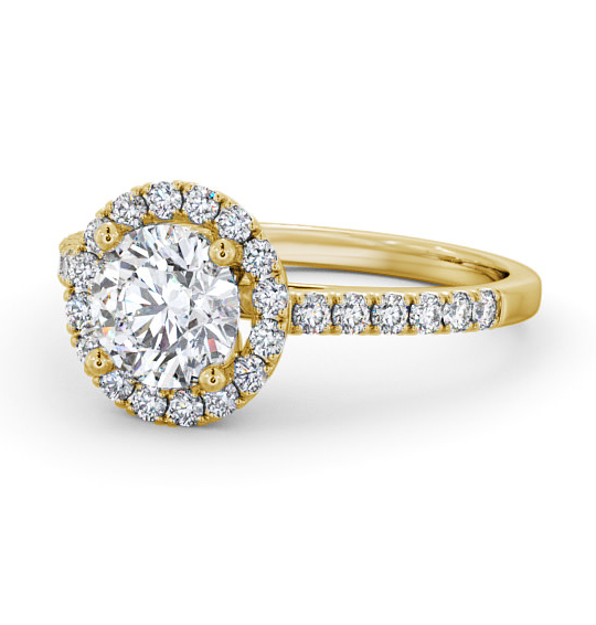 Belvoir Halo Engagement Ring Round Diamond ENRD54_YG_THUMB2 