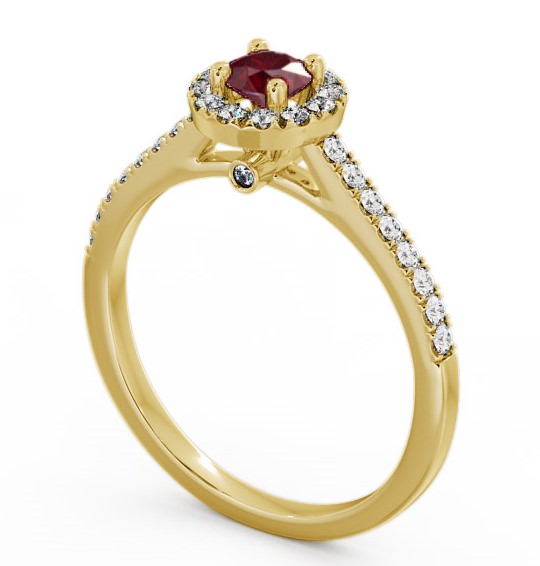 Halo Ruby and Diamond 0.58ct Ring 9K Yellow Gold ENRD54GEM_YG_RU_THUMB1