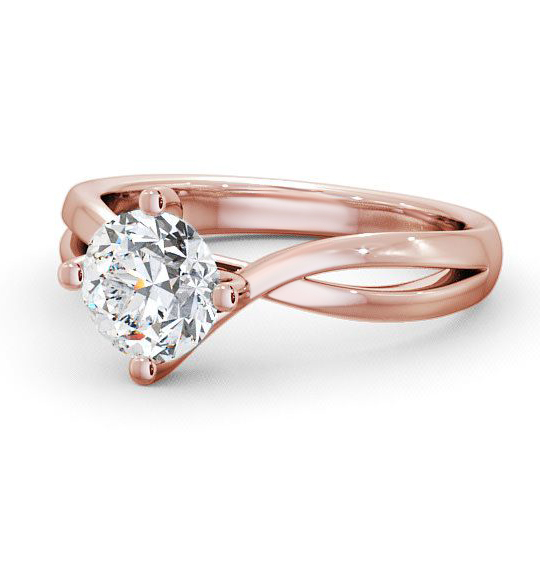 Alisery Round Diamond Engagement Ring Bow Band ENRD63_RG_THUMB2 