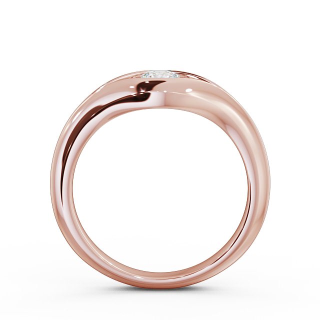 Round Diamond Engagement Ring 18K Rose Gold Solitaire - Kayla ENRD66_RG_UP