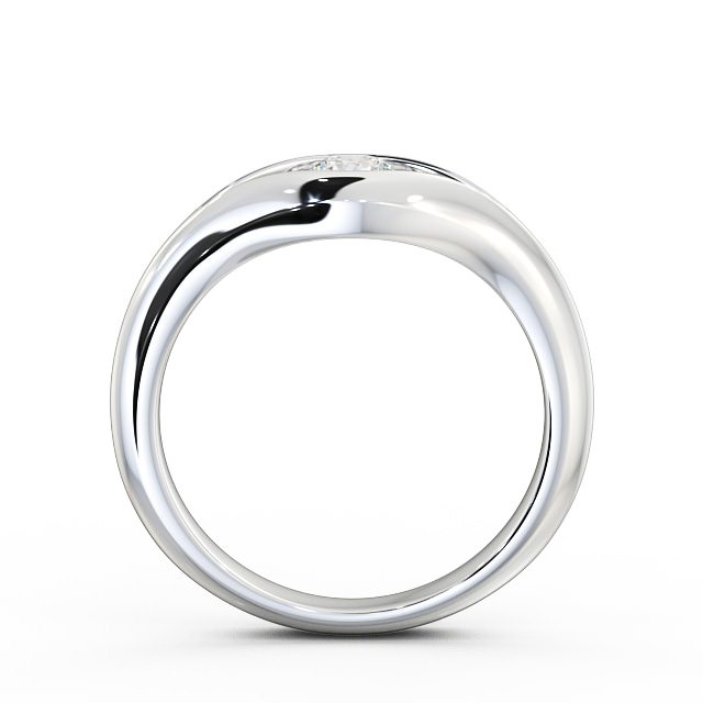 Round Diamond Engagement Ring Palladium Solitaire - Kayla ENRD66_WG_UP