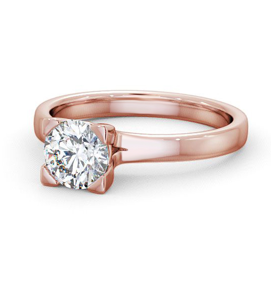 Rainton Round Diamond Engagement Ring Solitaire Contemporary Style ENRD6_RG_THUMB2 