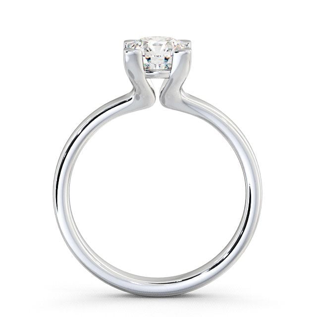 Round Diamond Engagement Ring Platinum Solitaire - Rainton ENRD6_WG_UP