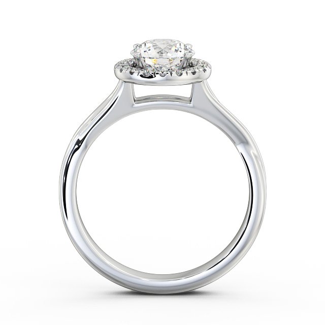 Halo Round Diamond Engagement Ring Palladium - Bethany ENRD76_WG_UP