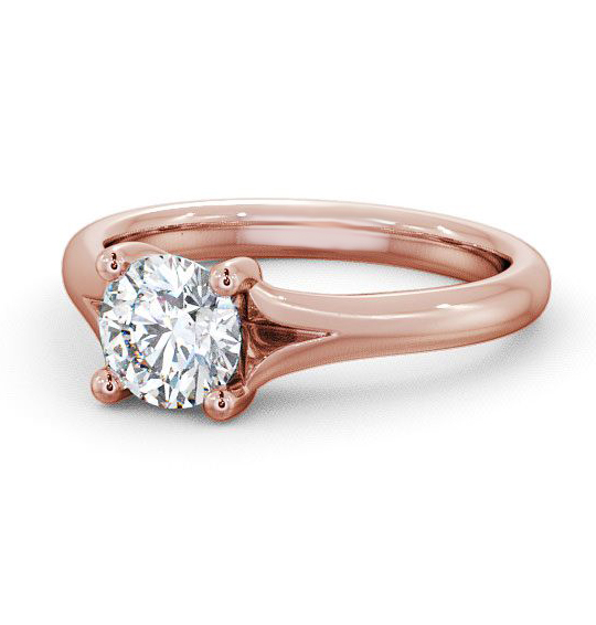 Veraby Round Diamond Engagement Ring V-Shaped Split Band ENRD7_RG_THUMB2 