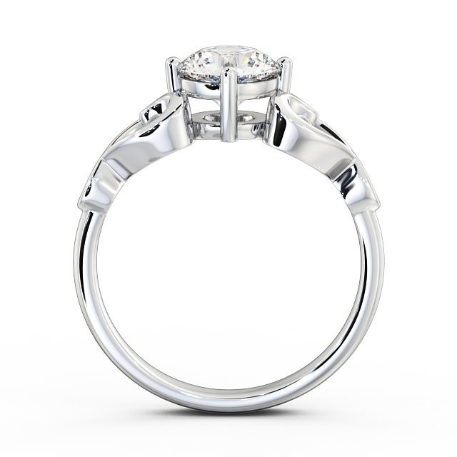 Round Diamond Engagement Ring 9K White Gold Solitaire - Tamara ENRD85_WG_UP