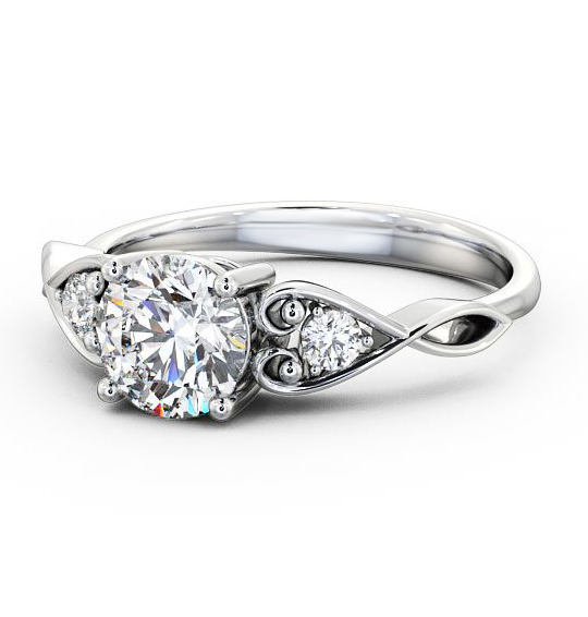 Villette Marquise Diamond Engagement Ring Side Stones ENRD86S_WG_THUMB2 