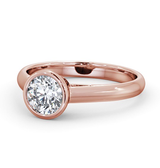  Round Diamond Engagement Ring 18K Rose Gold Solitaire - Alice ENRD88_RG_THUMB2 