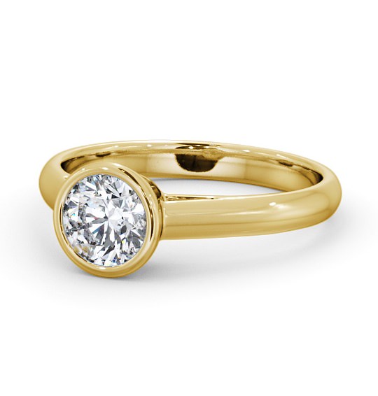  Round Diamond Engagement Ring 18K Yellow Gold Solitaire - Alice ENRD88_YG_THUMB2 
