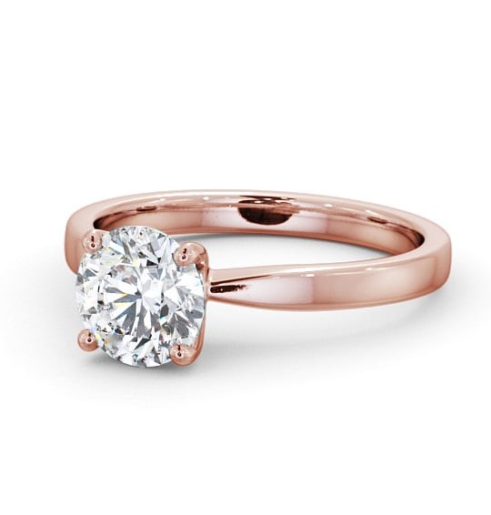  Round Diamond Engagement Ring 9K Rose Gold Solitaire - Belva ENRD89_RG_THUMB2 