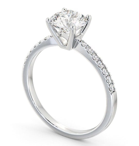 Diamond shoulder set engagement rings on sale