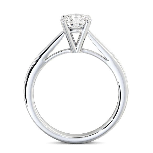 Round Diamond Engagement Ring 9K White Gold Solitaire - Albury ENRD8_WG_UP