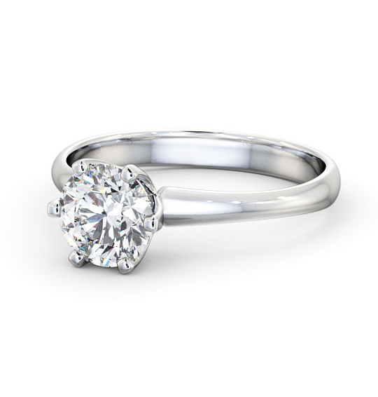 Sileas Round Diamond Engagement Ring Six Claw Basket Setting ENRD99_WG_THUMB2 