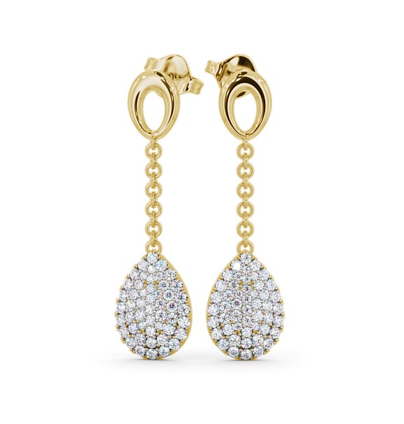 Elettra Drop Earrings Round Diamond 0.85ct ERG100_YG_THUMB2 