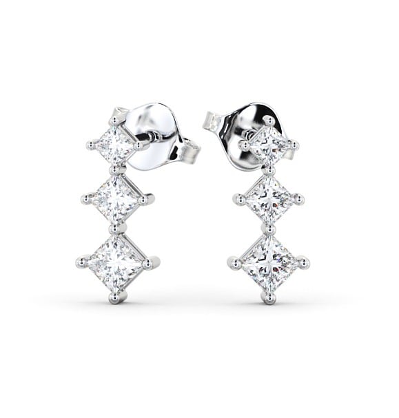 Journey Princess Diamond Trilogy Earrings 18K White Gold ERG103_WG_THUMB2 