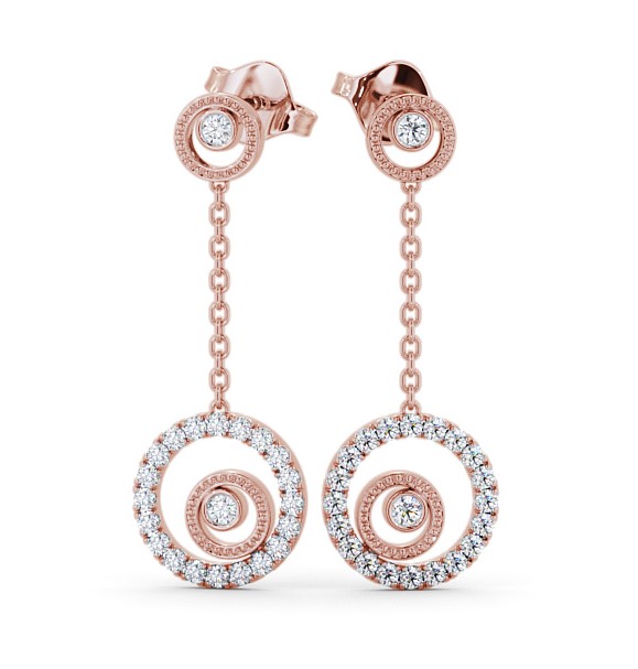 Comrie Drop Earrings Round Diamond ERG104_RG_THUMB2 