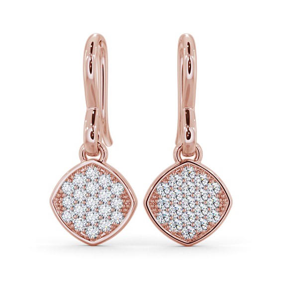 Portres Drop Earrings Round Diamond Pave ERG105_RG_THUMB2 