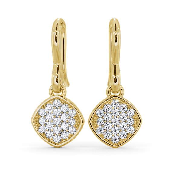 Portres Drop Earrings Round Diamond Pave ERG105_YG_THUMB2 