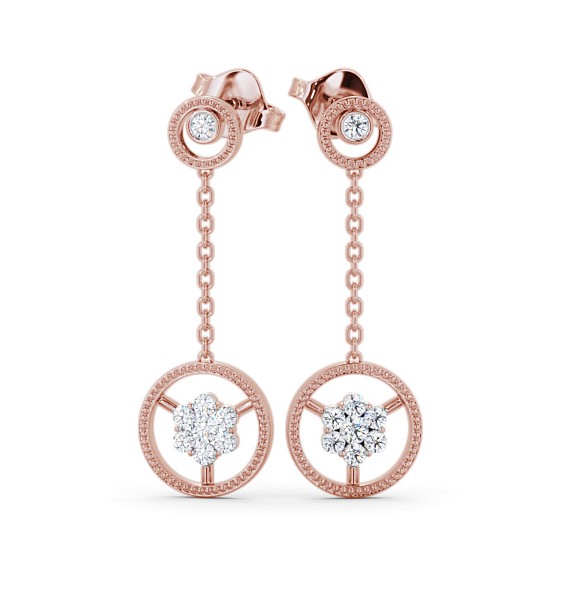 Vivienne Drop Earrings Round Diamond ERG106_RG_THUMB2 