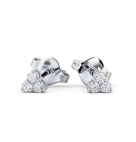  Cluster Round Diamond Earrings 9K White Gold - Tilford ERG124_WG_THUMB2 