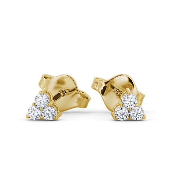  Cluster Round Diamond Earrings 9K Yellow Gold - Tilford ERG124_YG_THUMB2 