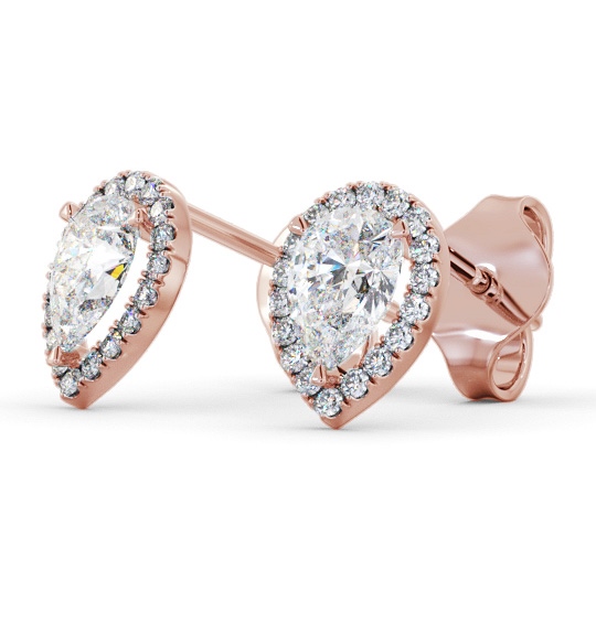 Halo Pear Diamond Earrings 9K Rose Gold ERG147_RG_THUMB1