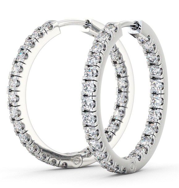 Hoop Round Diamond Earrings 18K White Gold ERG25_WG_SIDE_1.jpg