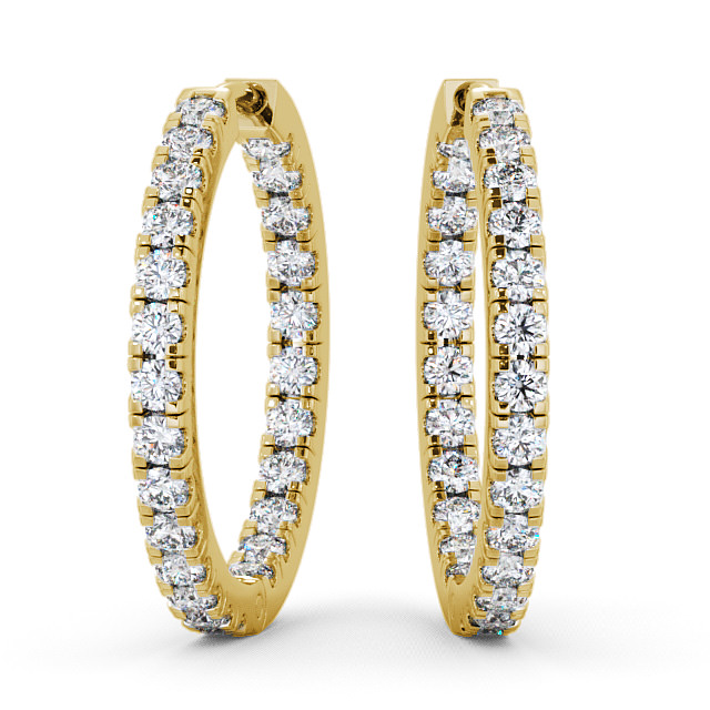 Kersall Hoop Earrings Round Diamond ERG25_YG_THUMB2_1.jpg 