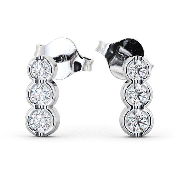  Journey Round Diamond Earrings 18K White Gold - Kirkby ERG33_WG_THUMB2 