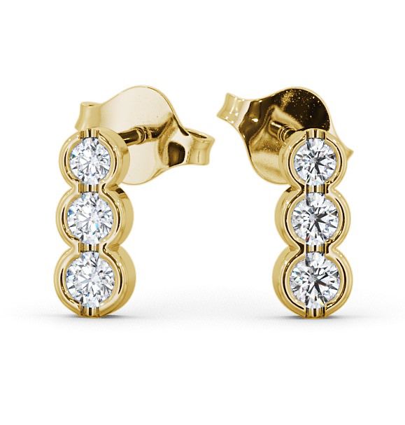  Journey Round Diamond Earrings 18K Yellow Gold - Kirkby ERG33_YG_THUMB2 