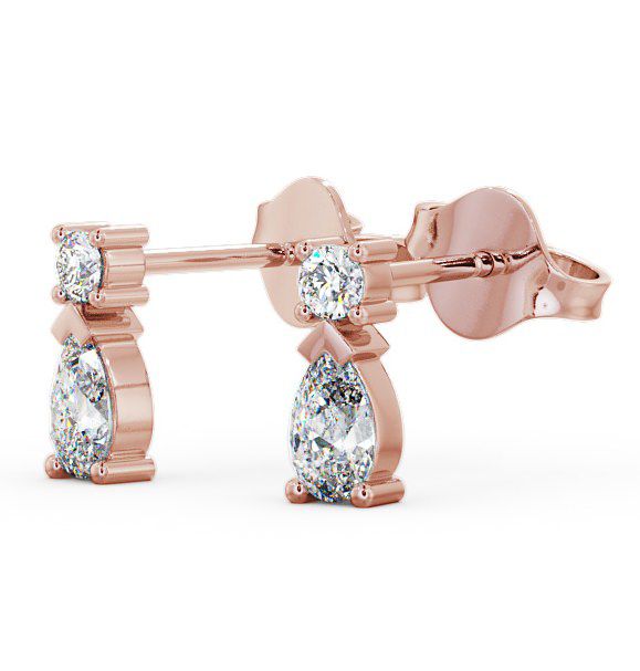 Drop Pear Diamond Earrings 9K Rose Gold ERG34_RG_THUMB1 