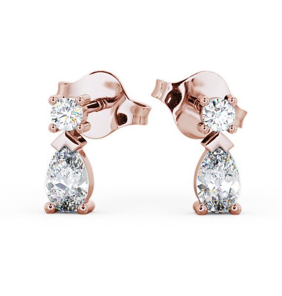  Drop Pear Diamond Earrings 18K Rose Gold - Adeyfield ERG34_RG_THUMB2 