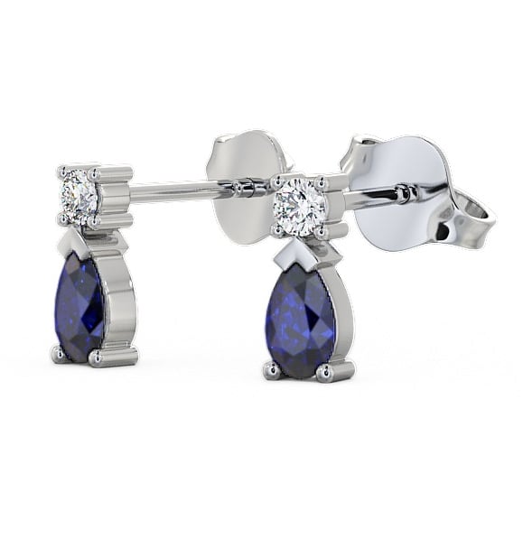 Drop Style Blue Sapphire and Diamond 0.72ct Earrings 18K White Gold ERG34GEM_WG_BS_THUMB1.jpg