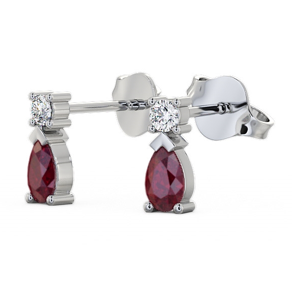 Drop Style Ruby and Diamond 0.72ct Earrings 18K White Gold ERG34GEM_WG_RU_THUMB1.jpg 