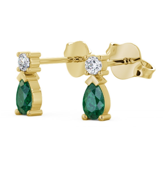 Drop Style Emerald and Diamond 0.62ct Earrings 18K Yellow Gold ERG34GEM_YG_EM_THUMB1.jpg