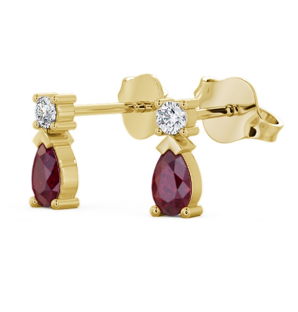 Drop Style Ruby and Diamond 0.72ct Earrings 18K Yellow Gold ERG34GEM_YG_RU_THUMB1.jpg