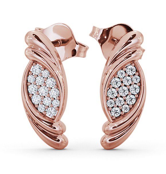Periton Cluster Earrings Round Diamond ERG37_RG_THUMB2 