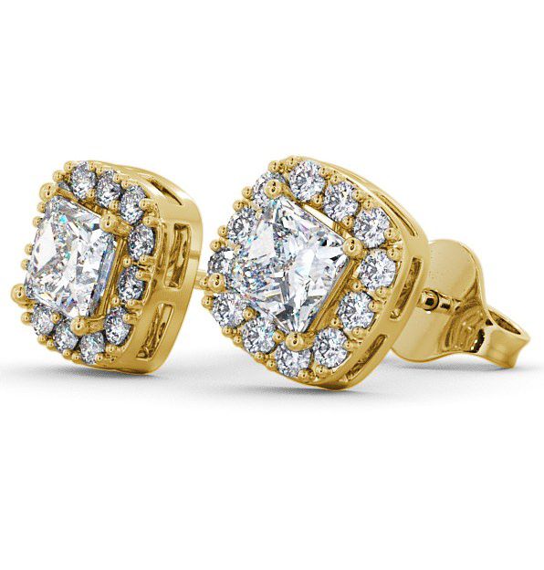 Halo Princess Diamond Earrings 9K Yellow Gold ERG3_YG_THUMB1 