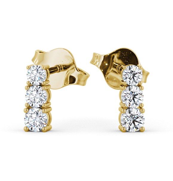  Journey Round Diamond Earrings 9K Yellow Gold - Altham ERG44_YG_THUMB2 