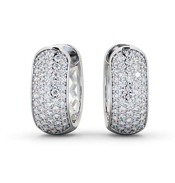  Hoop Round Diamond 0.40ct Earrings 9K White Gold - Ballivor ERG56_WG_THUMB2 