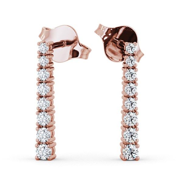  Journey Round Diamond Earrings 18K Rose Gold - Pinsley ERG58_RG_THUMB2 