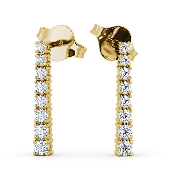  Journey Round Diamond Earrings 9K Yellow Gold - Pinsley ERG58_YG_THUMB2 
