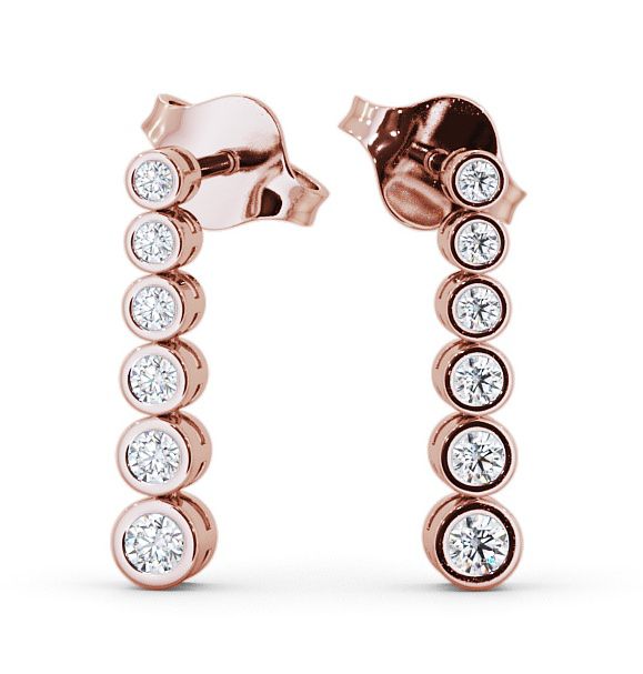  Journey Round Diamond Earrings 9K Rose Gold - Seton ERG59_RG_THUMB2 