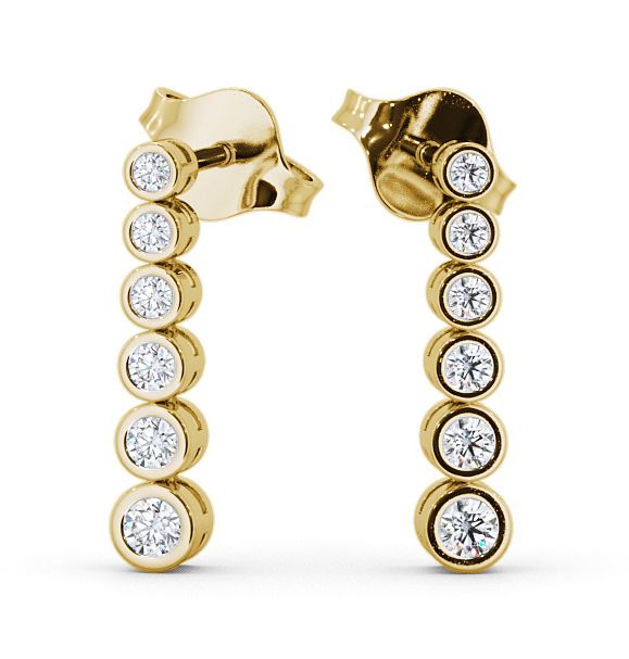  Journey Round Diamond Earrings 9K Yellow Gold - Seton ERG59_YG_THUMB2 