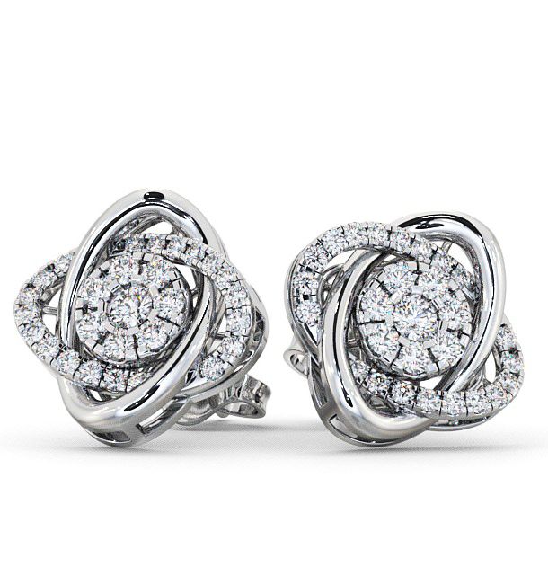 Aberarth Cluster Earrings Round Diamond ERG62_WG_THUMB2 