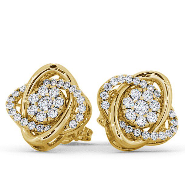 Aberarth Cluster Earrings Round Diamond ERG62_YG_THUMB2 