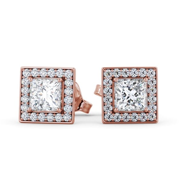  Halo Princess Diamond Earrings 9K Rose Gold - Zurich ERG97_RG_THUMB2 