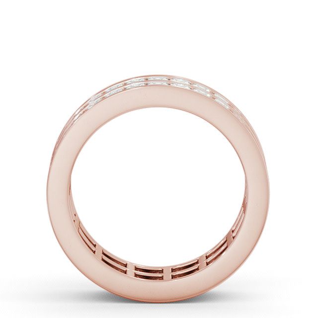 Full Eternity Princess Diamond Double Channel Ring 9K Rose Gold - Beamish FE10_RG_UP